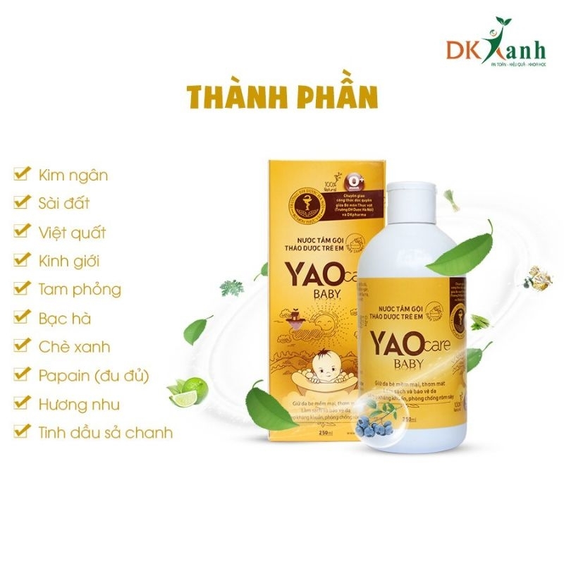 Nước Tắm Thảo Dược Yaocare Baby Cho Bé