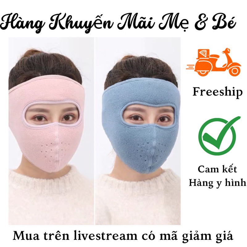 Khẩu trang ninja nỉ bất chấp mùa lạnh hay mùa nắng nóng