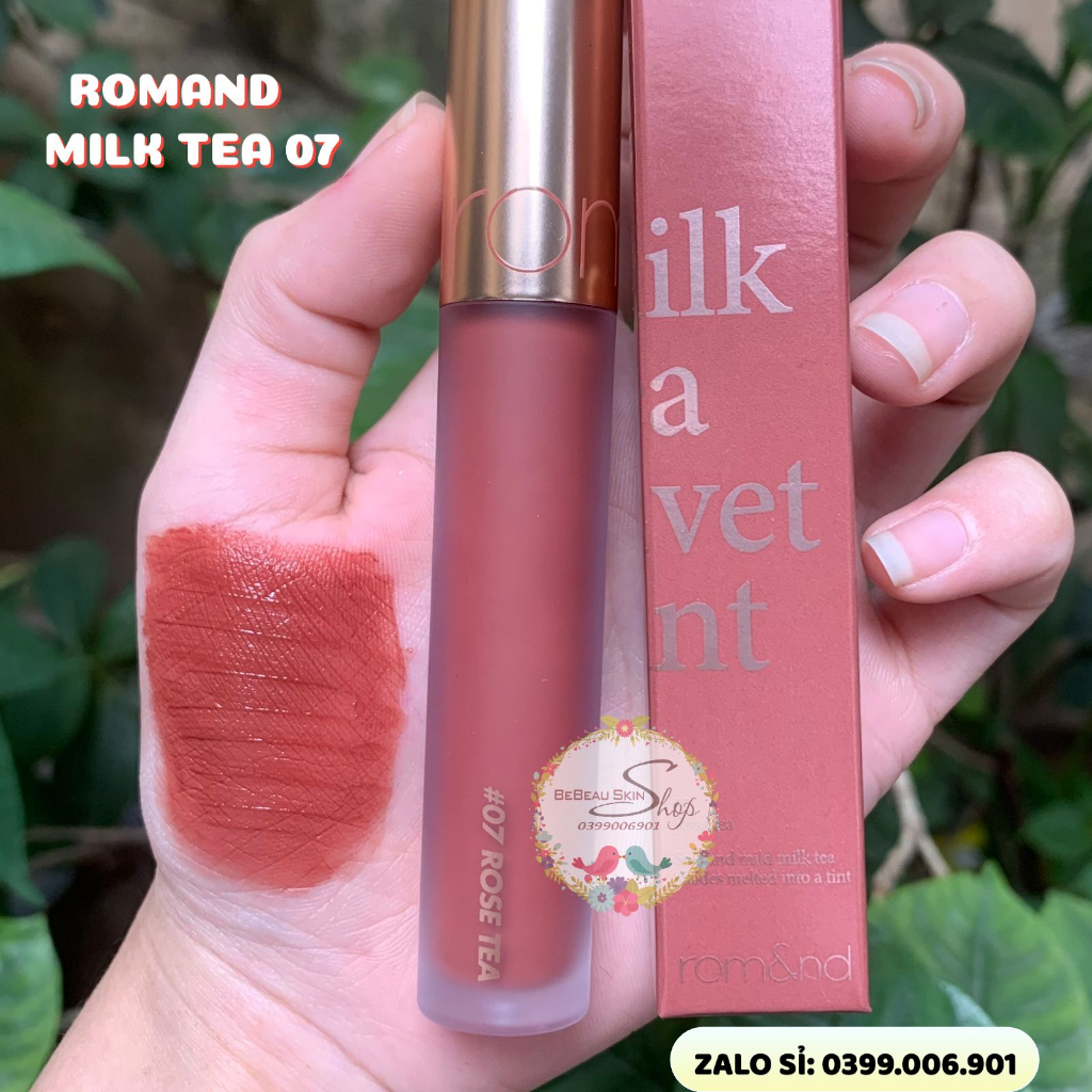 Son Romand Milk Tea Velvet Tint Ver 1 Ver 2 Chocolate Tea Black Tea