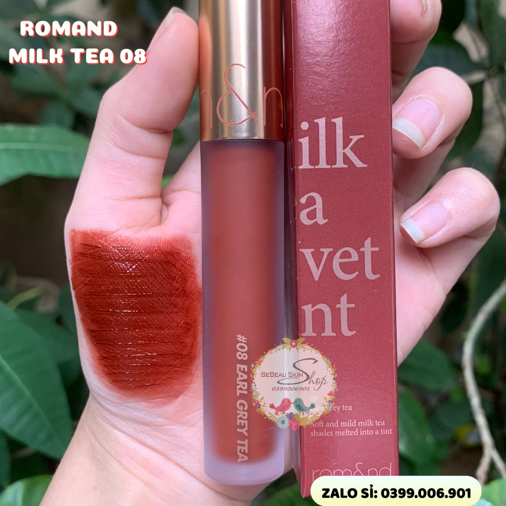 Son Romand Milk Tea Velvet Tint Ver 1 Ver 2 Chocolate Tea Black Tea