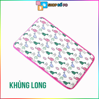 Gối cao su non cho bé đi mẫu giáo - Họa tiết khủng long