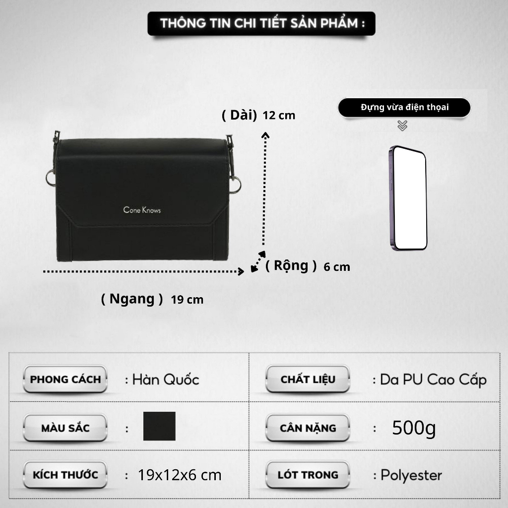 Túi Đeo Ngang Nam Nữ Phong Cách Hàn Quốc