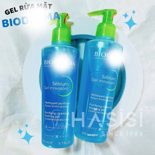 Sữa rửa mặt dạng gel b//i/o/d/e/r/m/a - sebium gel moussant purifying cleansing foaming gel 200ml