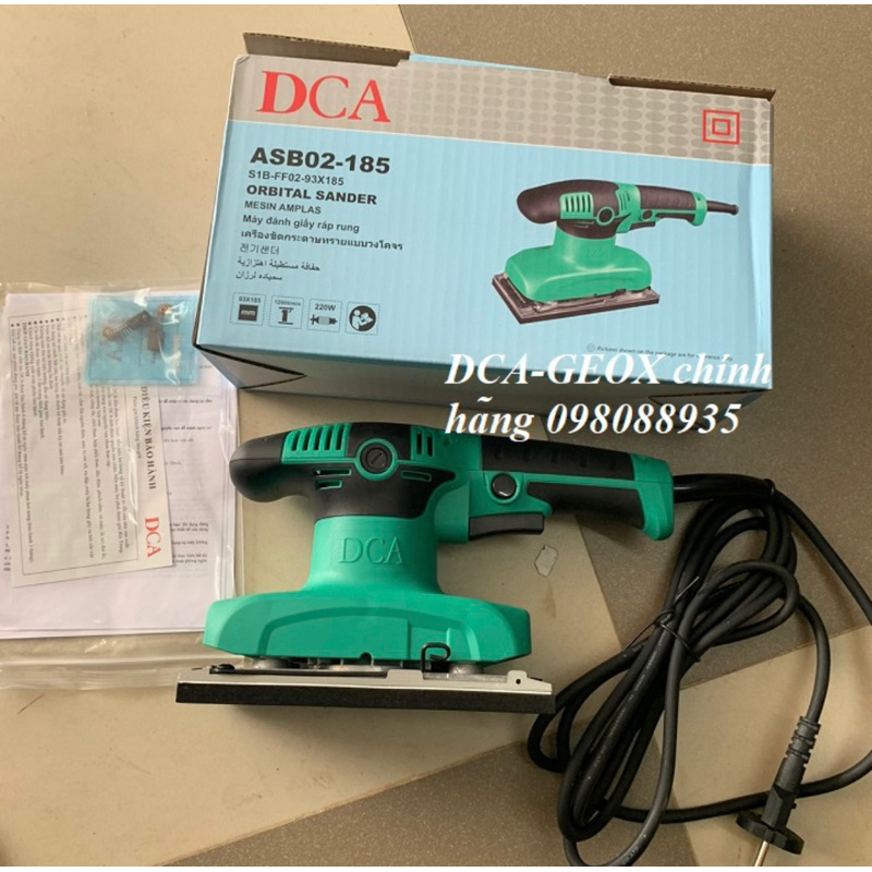 93x185mm Máy chà nhám rung DCA ASB02-185 - giáp chữ nhật
