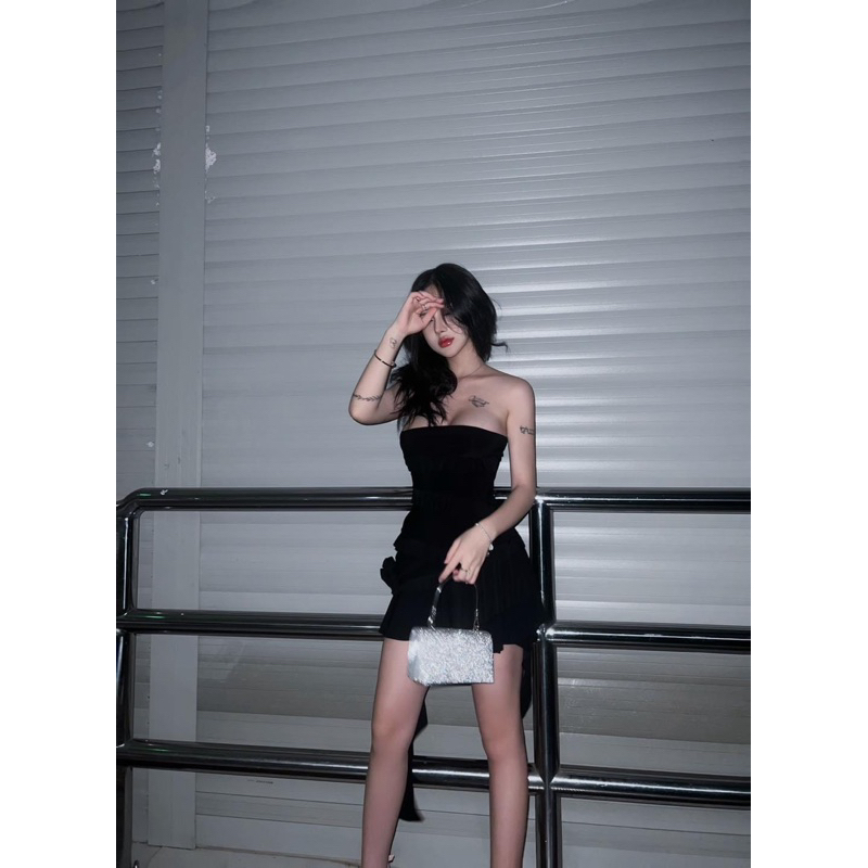👗 BODY CÚP NGỰC VIỀN BÈO CUỐN HOA