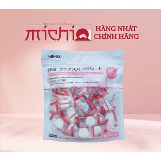 Mặt nạ giấy nén Miniso Nhật Bản 100 viên