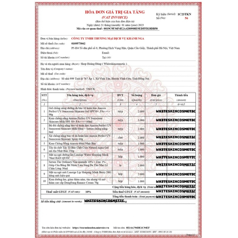 Kem chống nắng Anessa Perfect UV Sunscreen Skincare Milk 60ml nhật bản mẫu mới