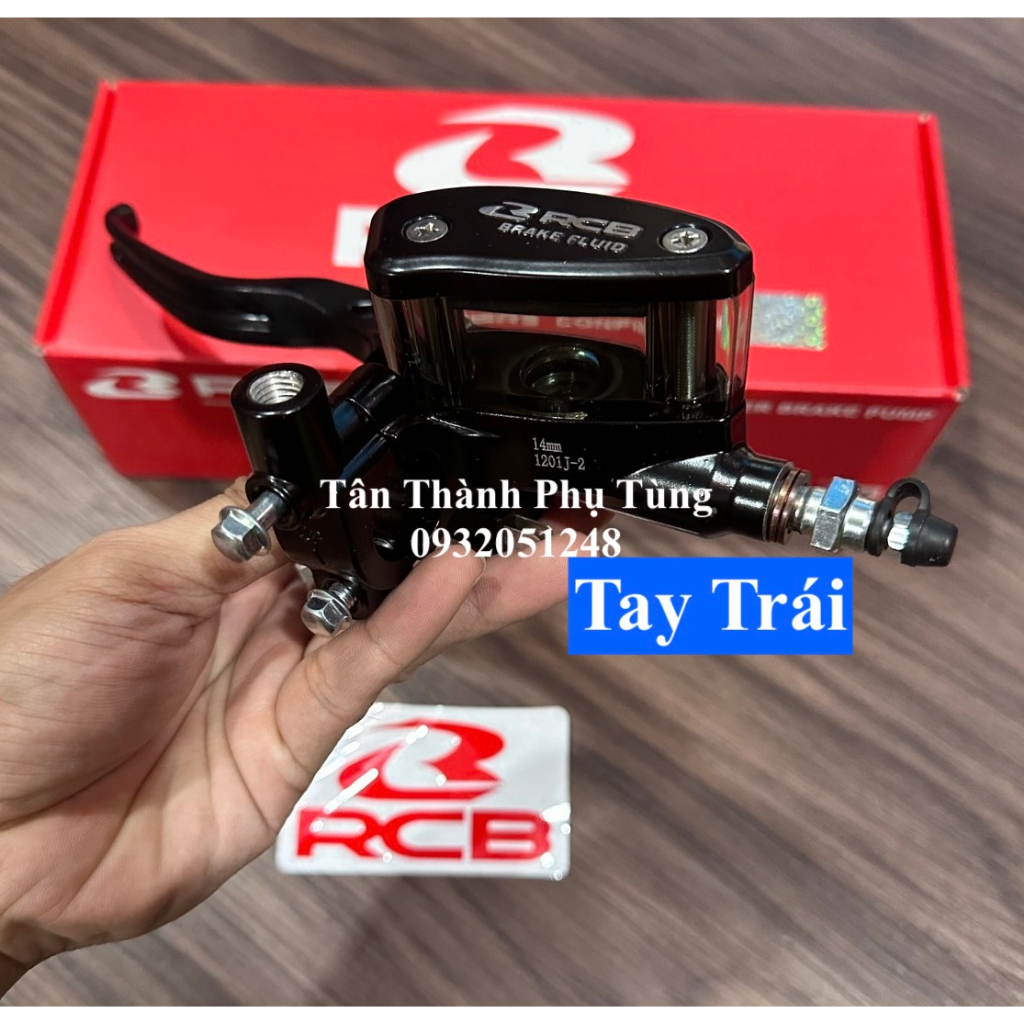 Tay thắng RCB E2 bình dầu xéo 14mm : tay trái, tay phải chính hãng