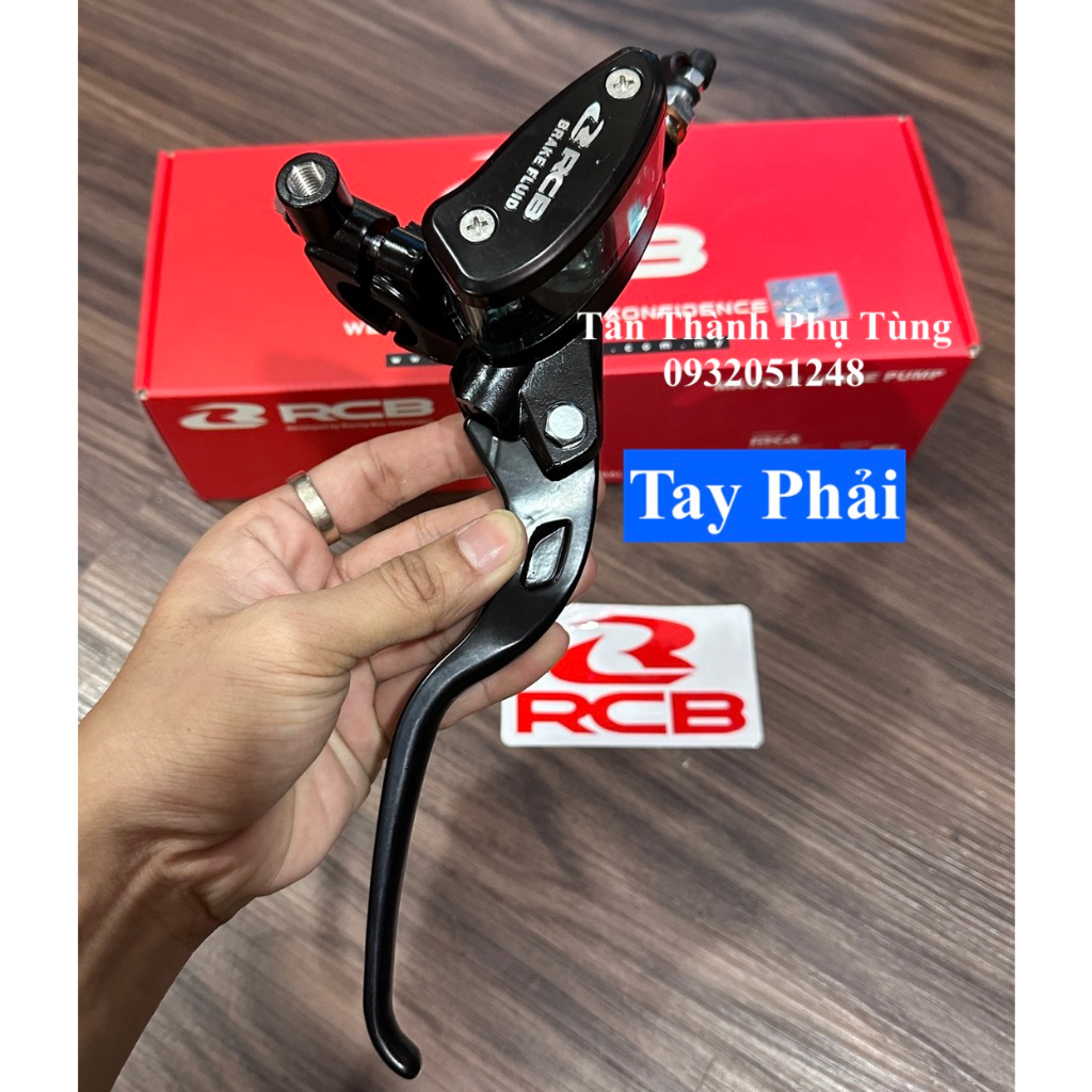 Tay thắng RCB E2 bình dầu xéo 14mm : tay trái, tay phải chính hãng