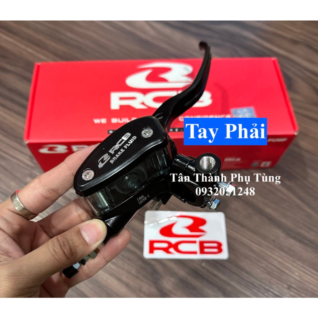 Tay thắng RCB E2 bình dầu xéo 14mm : tay trái, tay phải chính hãng