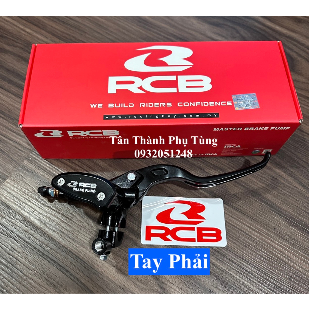 Tay thắng RCB E2 bình dầu xéo 14mm : tay trái, tay phải chính hãng