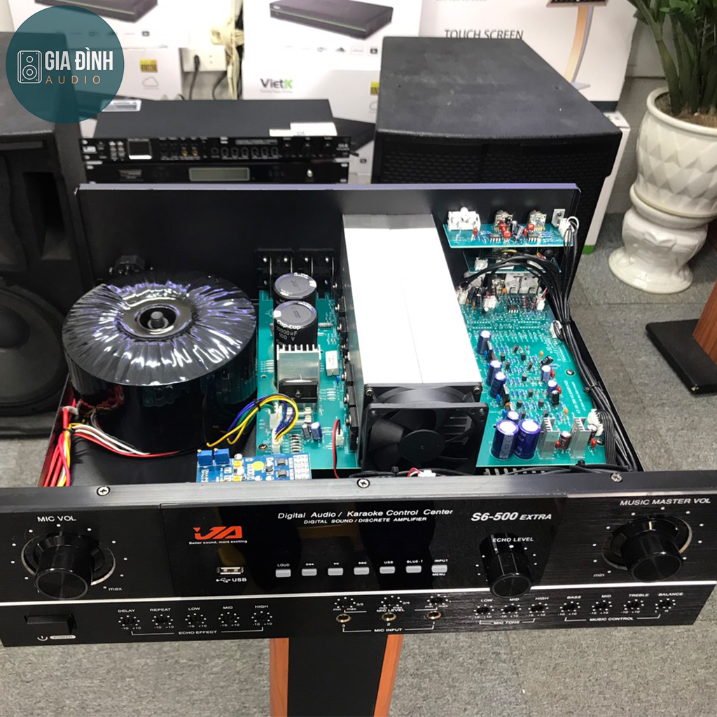 Đẩy liền Vang JA S6-500, 500W/ 8Ω và 600W/ 4Ω - Chính Hãng