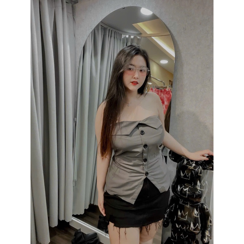 Áo cúp xẻ bigsize 55-90kg