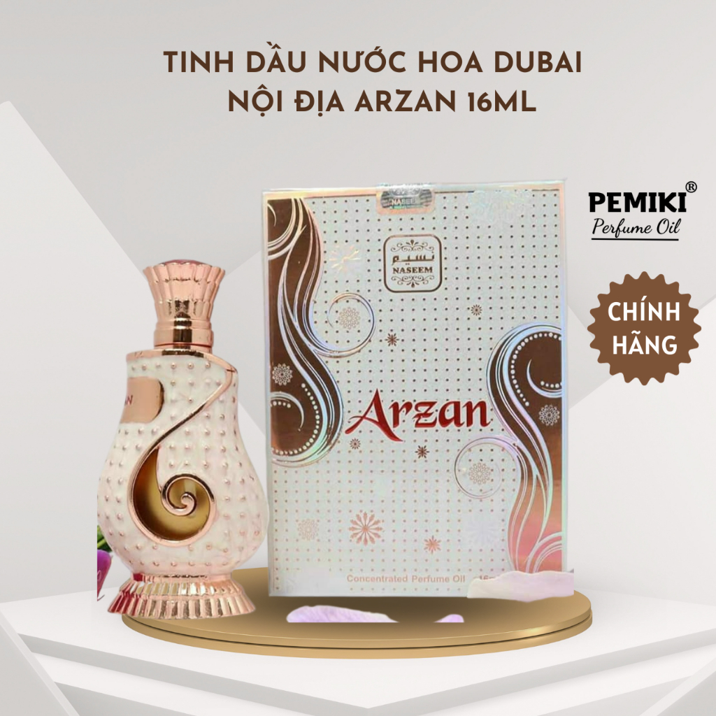 Tinh dầu nước hoa nội địa dubai Arzan 16ml dành cho nữ ngọt ngào ấm áp - PemikiStore