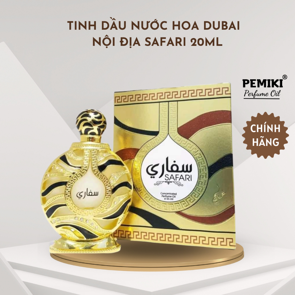Tinh Dầu Nước Hoa Dubai Nội Địa Safari 20ml - PeMiKiStore