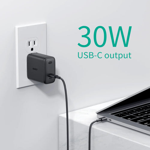 Củ sạc Aukey PA-F2 công suất 30W công ngghệ PD 3.0 cho điện thoại iP14 Pro Max/ 15 Pro Max