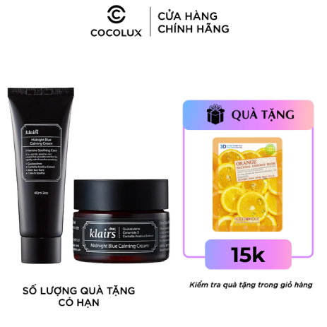 Kem dưỡng Dear Klairs Midnight Blue Calming Cream 30ml & 60ml