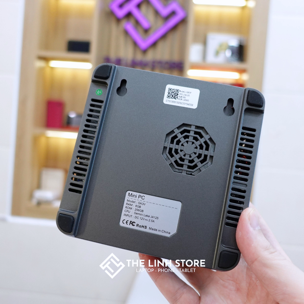 Máy tính Mini PC Intel NUC GK3V mới FullBox - intel J4125 8G SSD 256G