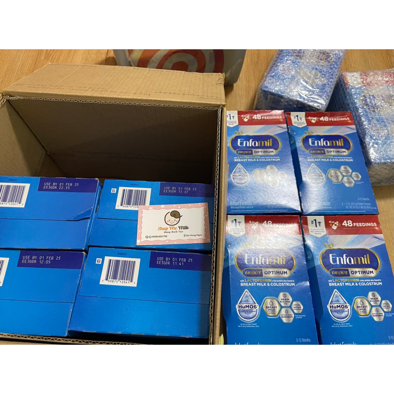 Sữa Enspire 890g nội địa Mỹ hộp giấy hàng bay ✈️🇺🇸 Kèm tặng quà cho bé🎁