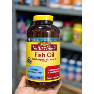 [Mẫu mới] Dầu cá Nature Made Fish oil 1200mg - 380 viên Mỹ [ Date 1/2027]