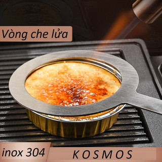 Vòng che lửa miệng ly món trà sữa nướng (inox 100%)