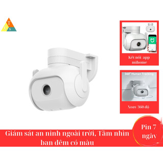 [Mã 1010ELHA1000K1 giảm 8% đơn 3TR] Camera ngoài trời IMILAB xoay quốc tế 2k 1296p EC5 xoay 360 độ dùng Ứng dụng Mi Home