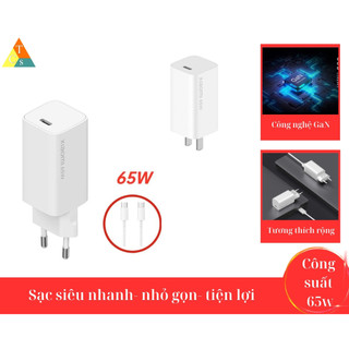 Bộ sạc XM GaN 65W TypeC AD65G / AD652G Củ sạc nhanh 65w