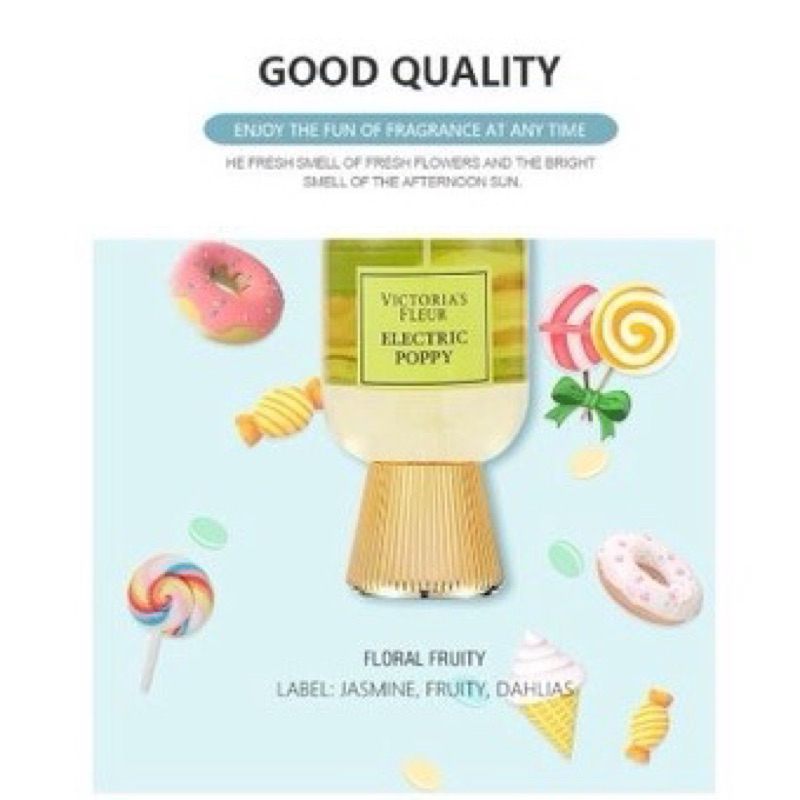 Xịt Thơm Nước Hoa Toàn Thân Victoria’s Secret Dạng Thân Kẹo ngọt tươi mát