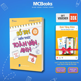 Sách - Sổ tay kiến thức Toán – Văn – Anh Lớp 6 - MCBooks