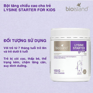 Bột Bioisland LYSINE Starter For Kids 150g