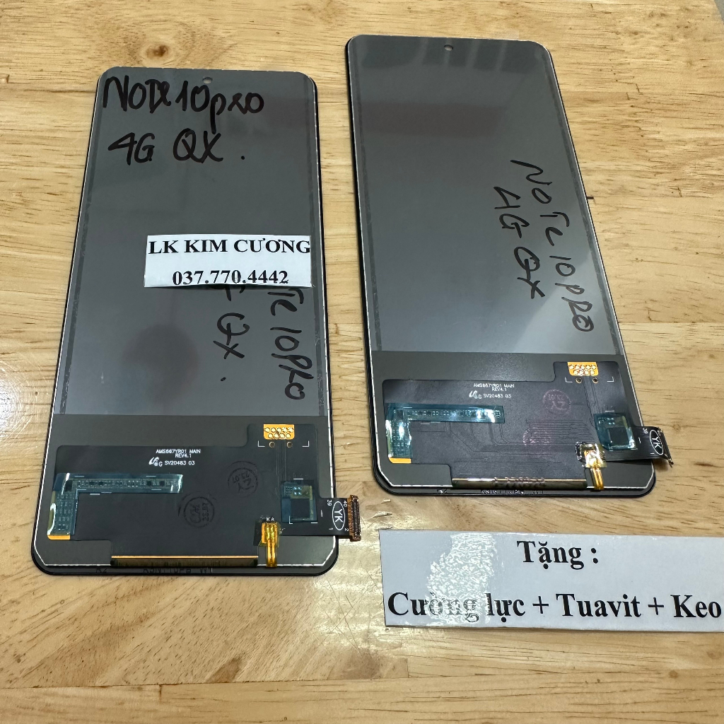 Màn redmi note 10 pro 4g / redmi note 11 pro 4g/ redmi note 11 pro 5g/ redmi note 11 pro max mã QX