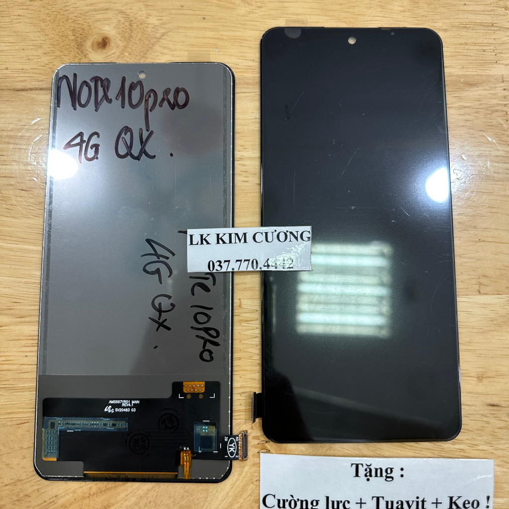 Màn redmi note 10 pro 4g / redmi note 11 pro 4g/ redmi note 11 pro 5g/ redmi note 11 pro max mã QX