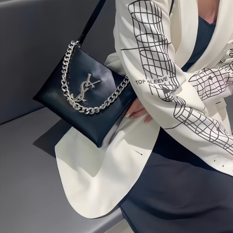 MT426 Túi kẹp nách Y.S.L dáng vuông size 21cm