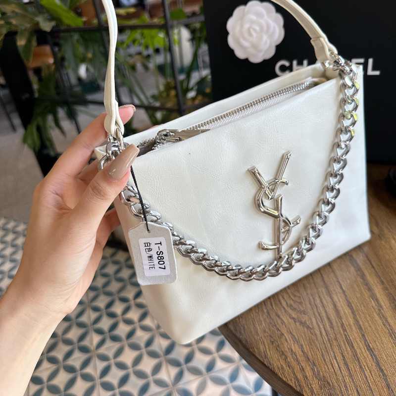MT426 Túi kẹp nách Y.S.L dáng vuông size 21cm
