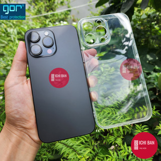 Ốp dẻo gor iphone 15 pro max/ 15 pro/ 15 plus/ 15, iphone 14/ 14 pro/ 14 pro max/ 14 plus trong suốt có gờ bảo vệ camera