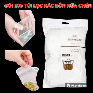 GÓI 100 TÚI LƯỚI LỌC RÁC RỬA CHÉN BÁT (LOẠI TỐT) - TÚI LỌC THỨC ẰN THỪA CHO BỒN RỬA CHÉN