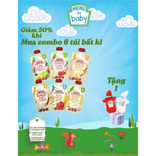Com bo 6 túi ăn dặm heinz 120g