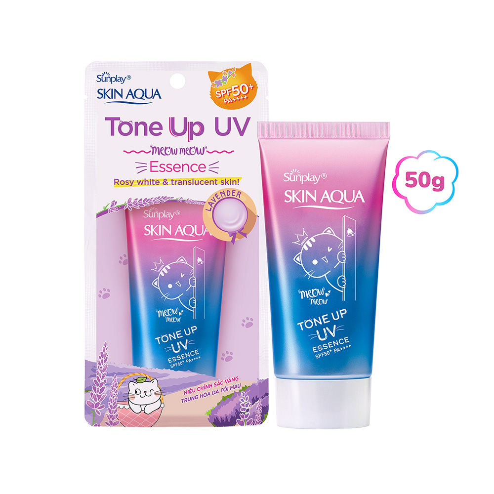 Kem chống nắng Skin Aqua Nhật Bản lên tone trắng sáng Tone up UV SPF 50+ PA++++ 80gr