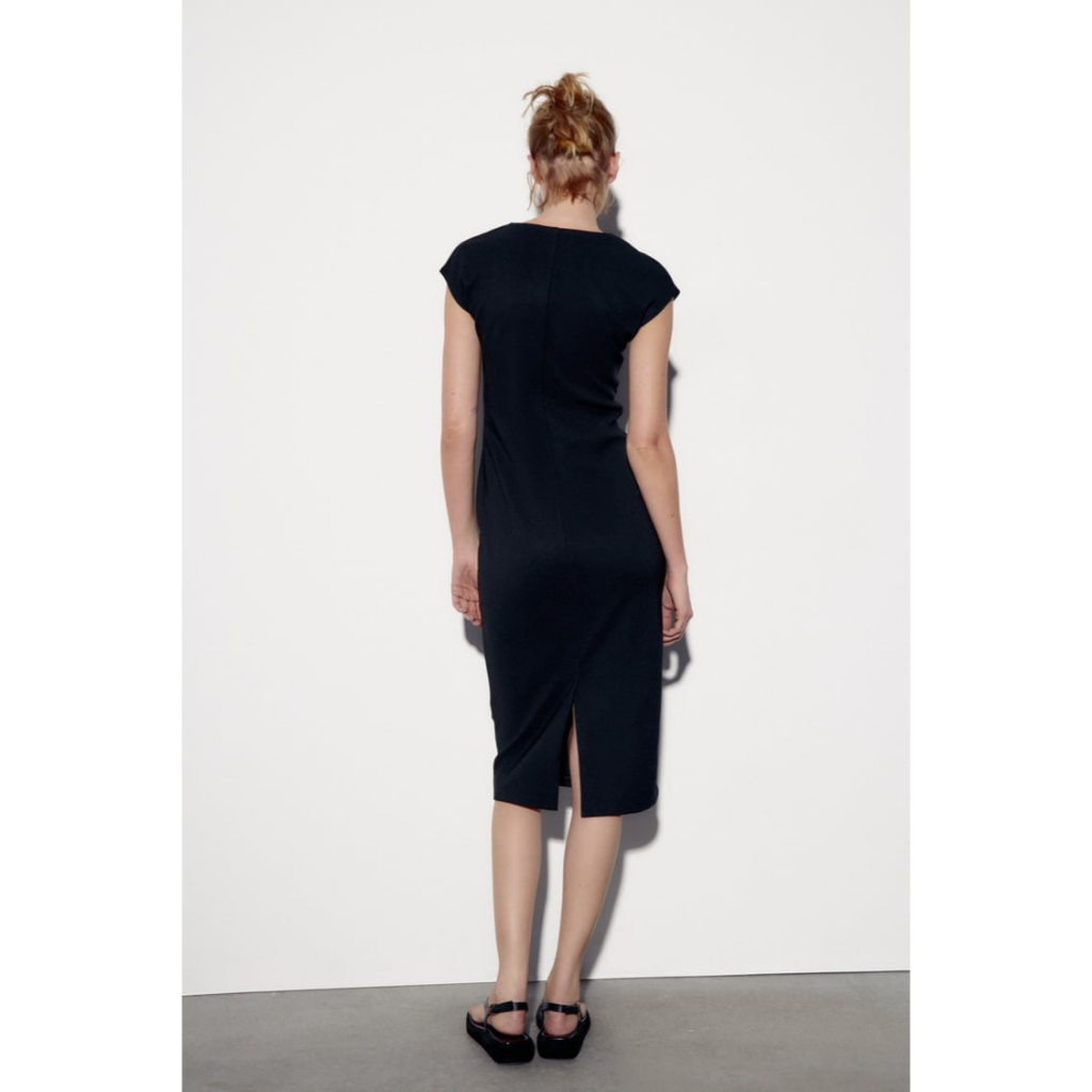 Đầm midi Za.ra hàng Cambo xuất dư xịn vải tây co giãn