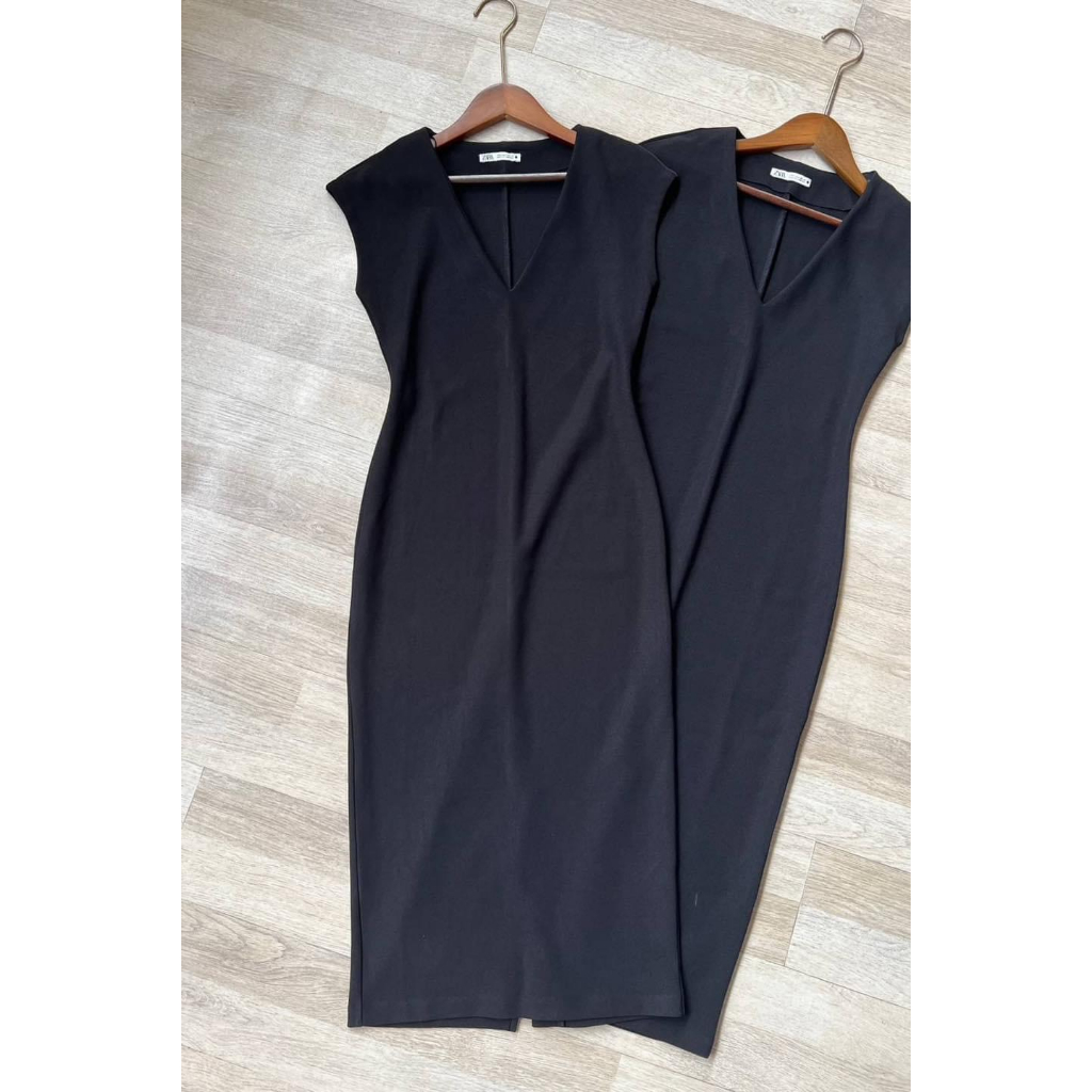 Đầm midi Za.ra hàng Cambo xuất dư xịn vải tây co giãn