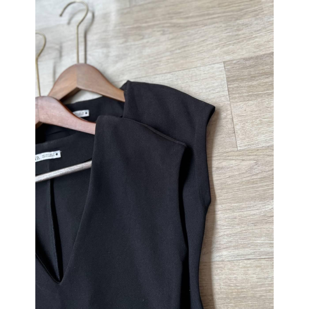 Đầm midi Za.ra hàng Cambo xuất dư xịn vải tây co giãn