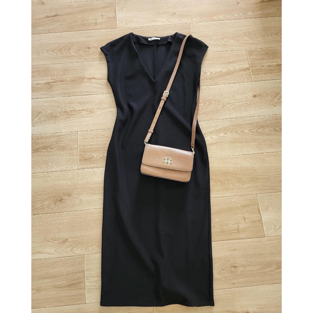 Đầm midi Za.ra hàng Cambo xuất dư xịn vải tây co giãn