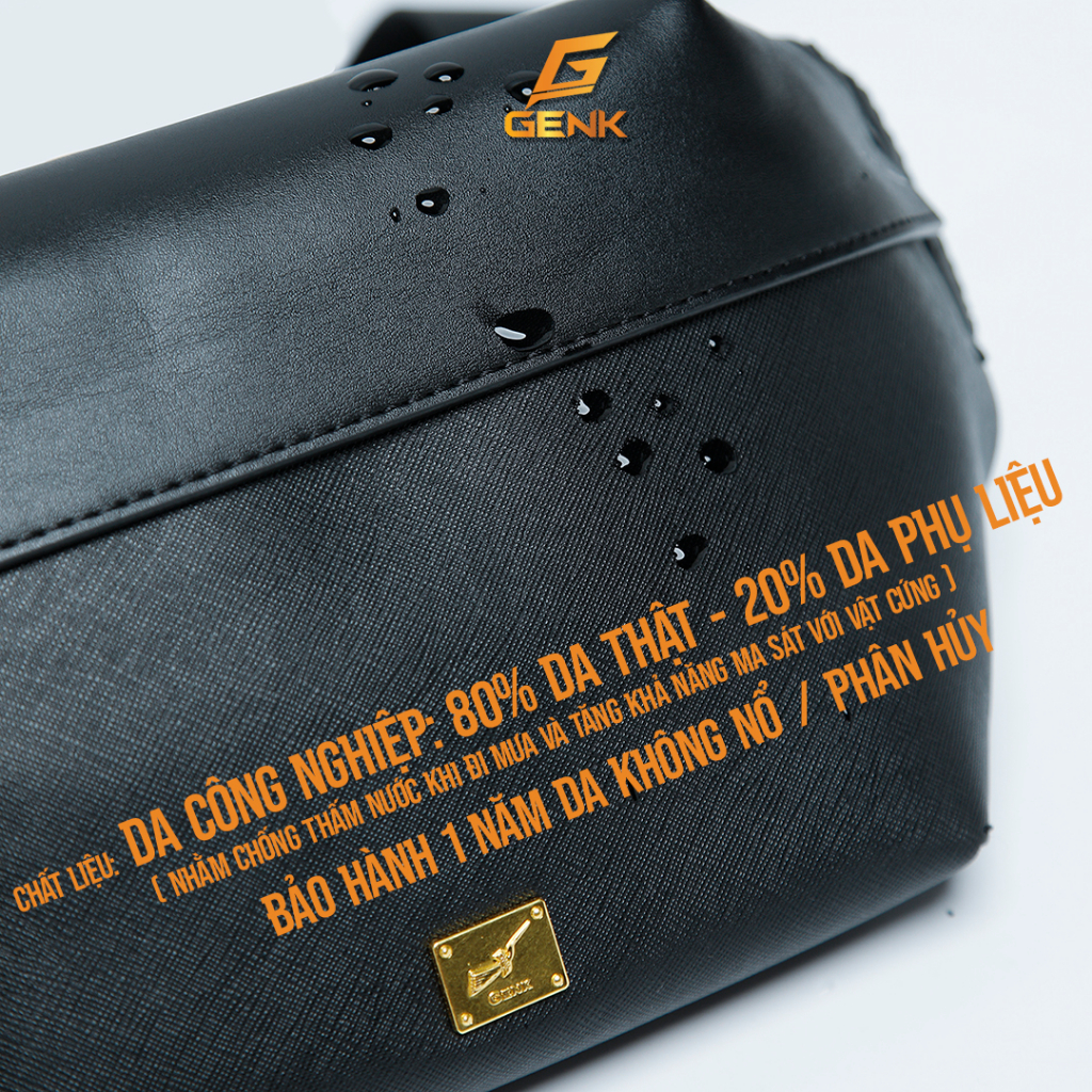 Túi Đeo Chéo / Túi Bao Tử Da Nam Thương Hiệu Genk - GT04