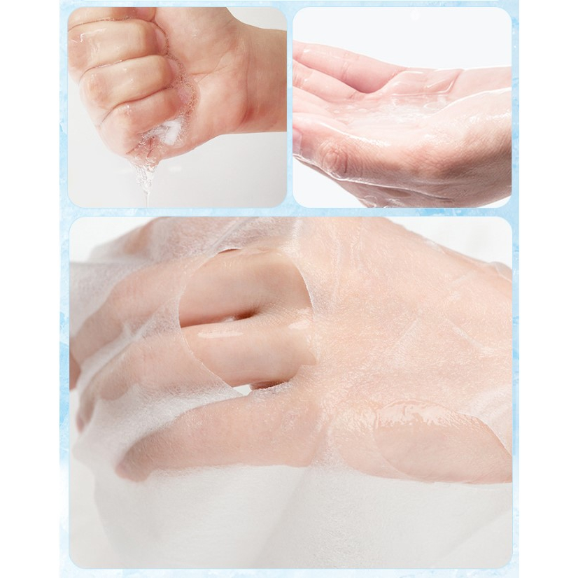 ĐÁ BĂNG - Lẻ 1 gói Mặt Nạ Hydra Smoothing Skin Ice Membrane Images