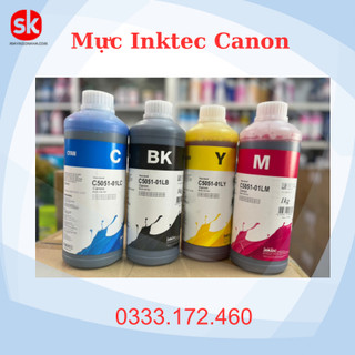 Mực nước inktec dành cho máy in canon 1 lít