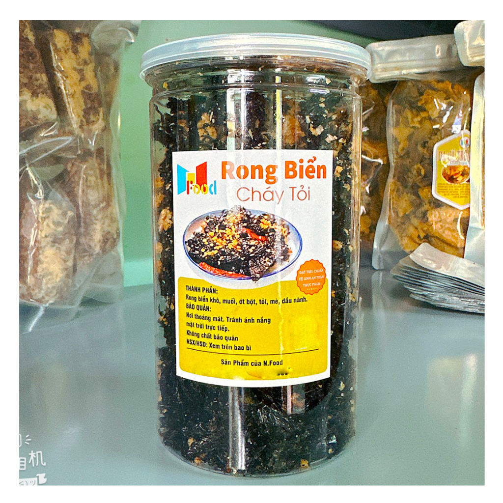 Rong biển cháy tỏi - Lon 150gram - Rong Biển ăn liền
