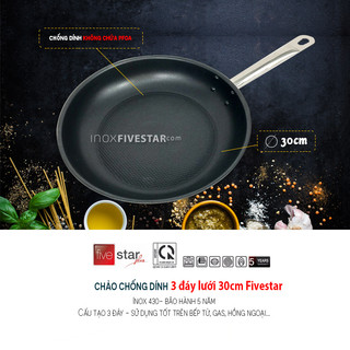 Chảo chống dính đun bếp từ 30cm FiveStar