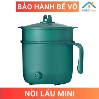 Nồi lẩu điện mini 2 tầng 18cm có lồng hấp tiện lợi mã 15015