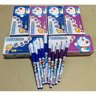 Bút gel Doraemon 012 nét 0.5mm mực xanh/đen/tím