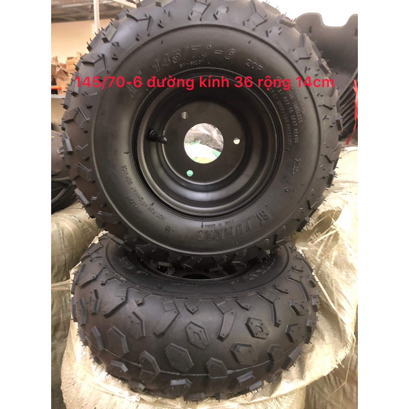 bánh xe 145/70-6 vành sắt 3 ốc